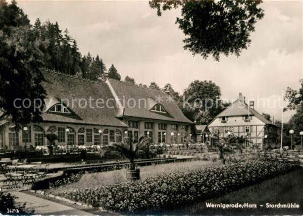 Wernigerode Harz Storchmühle Restaurant Terrasse