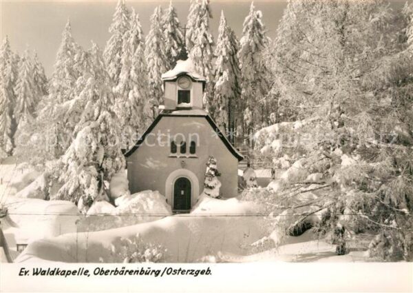 Oberbaerenburg Baerenburg Evangelische Waldkapelle Winterlandscha