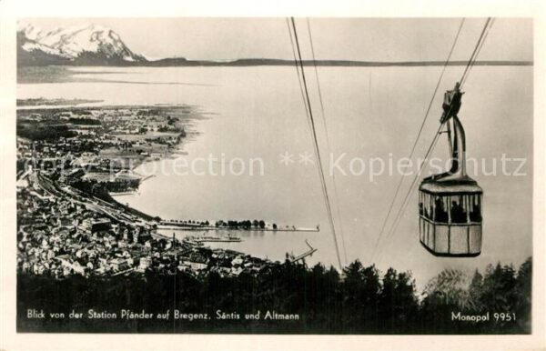Seilbahn Pfänder Bregenz Säntis Altmann Foto-Mon
