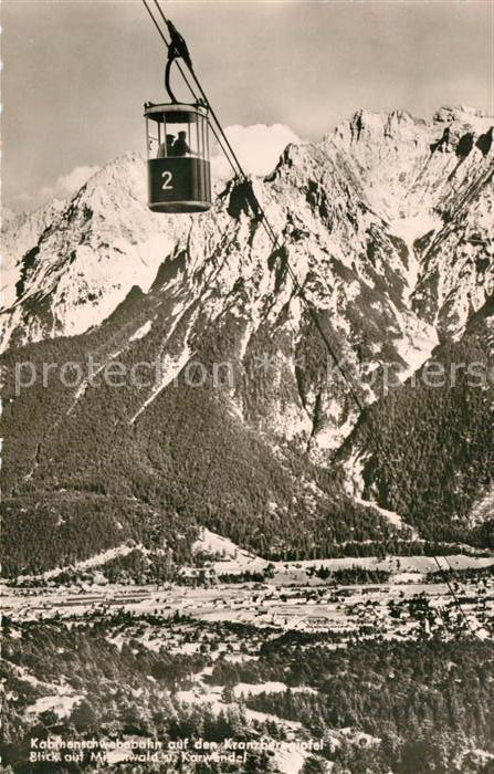 Seilbahn Kranzberggipfel Mittenwald Karwendel