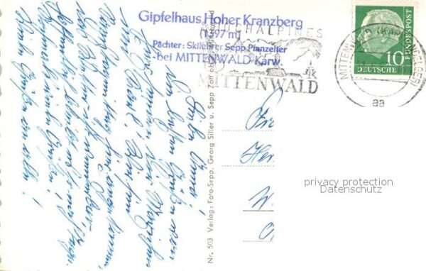 Seilbahn Kranzberggipfel Mittenwald Karwendel – Bild 2
