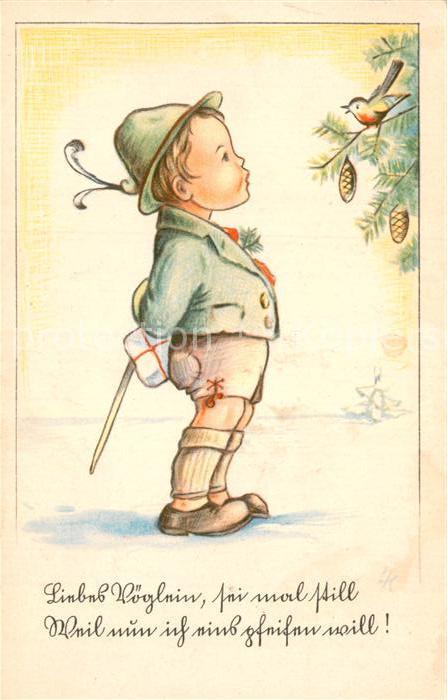 Kinder Child Enfants Vogel