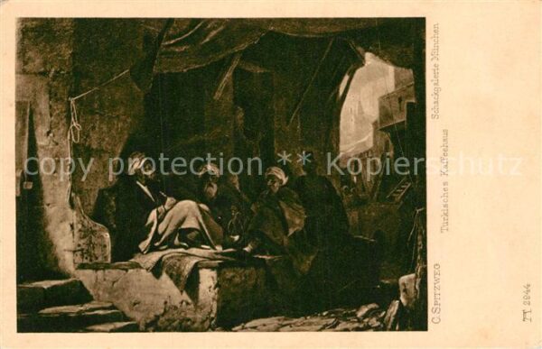 Spitzweg Carl Türkisches Kaffeehaus F.A.-Ackermann's-