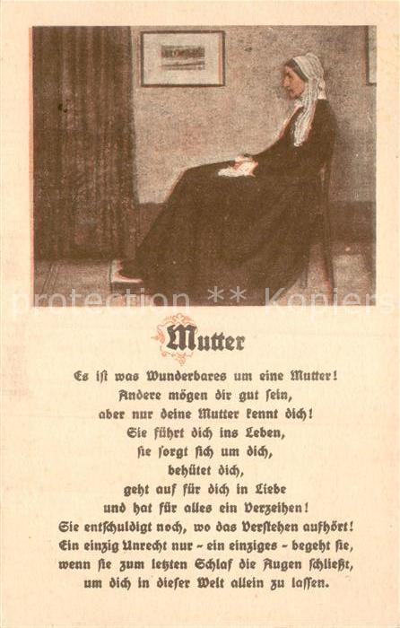 Gedicht auf AK Mutter
