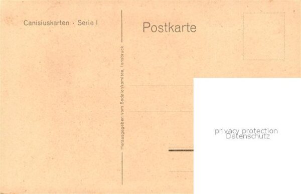 Kuenstlerkarte F. Fuchs Heiliger Petrus Canisius als V – Bild 2
