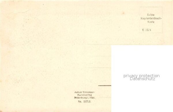 Segelschiffe Julius Simonsen Kunstverlag Nr. 21723 – Bild 2