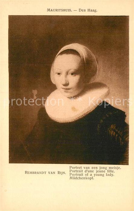 Rembrandt Portret van een jong meisje