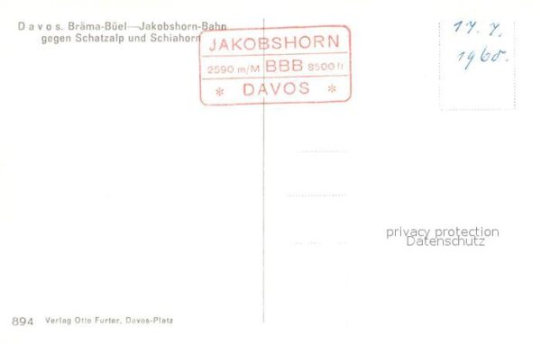 Seilbahn Bräma-Büel-Jakobshorn-Bahn Davos Schatz – Bild 2