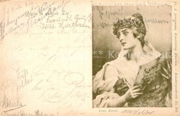 Verlag Ackermann Kuenstlerpostkarte Nr. 202 Conrad Kiesel Gloria in excelsis De