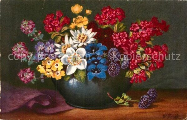 Frueh W. Edelweiss Enzian Alpenrosen