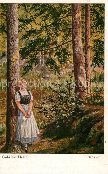 Kuenstlerkarte Gabriele Helen Herzeleid