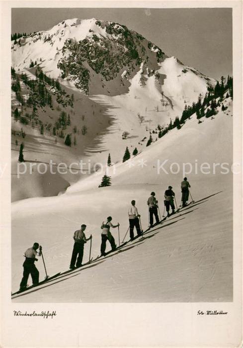 Ski-Langlauf Winterlandschaft