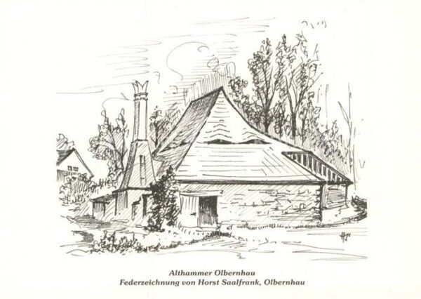 Federzeichnung Horst Saalfrank Althammer Olbernhau