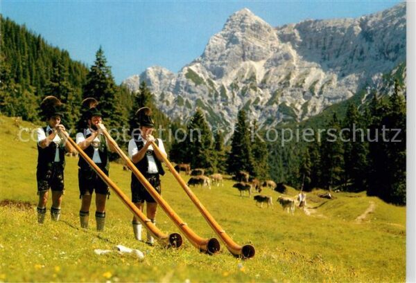 Alphorn Alphornbläser Schwangau Alpe Jägerhütte