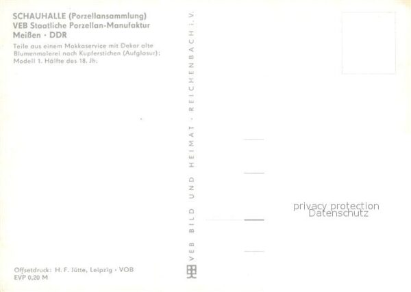Besonderheiten Mokkaservice Blumenmalerei Kupferstich – Bild 2
