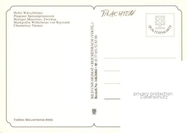 Trachten Hofer Wärschtlamo Plauener Spitzenprinz – Bild 2