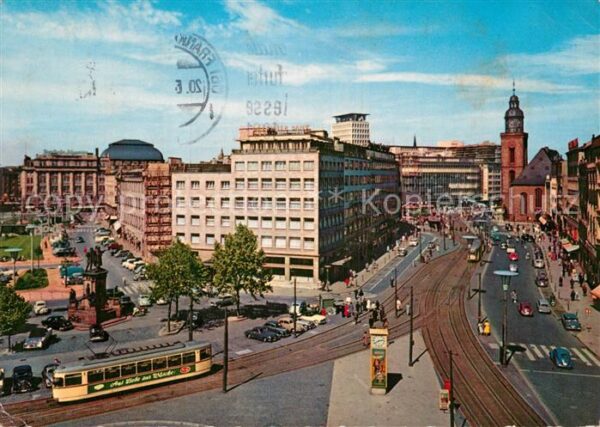 Strassenbahn Frankfurt am Main Rossmarkt Hauptwache