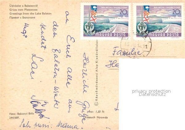 Segelboote Balatonrol Plattensee – Bild 2