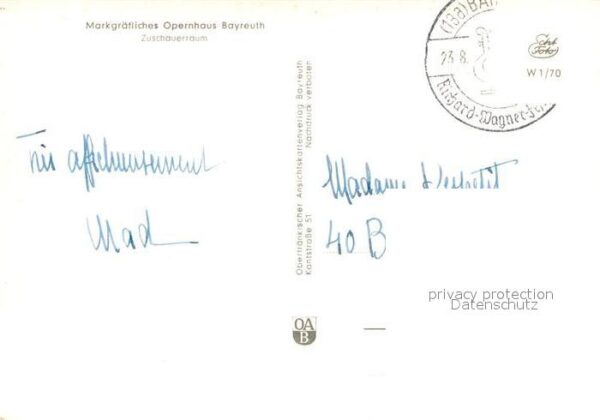 Oper Markgräfliches Opernhaus Bayreuth Zusch – Bild 2