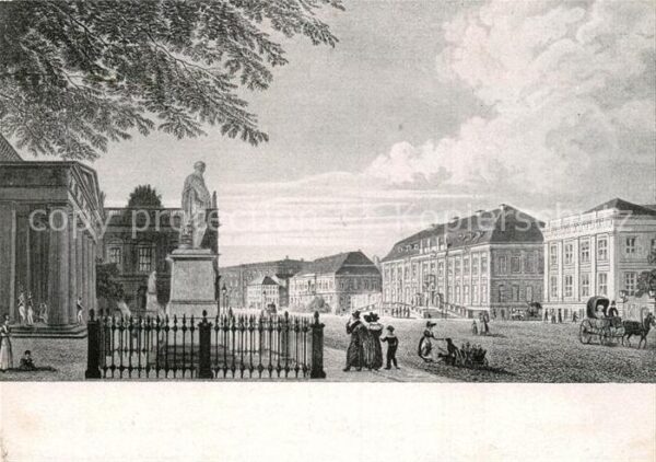 Kuenstlerkarte Gärtner Berlin Königliches Palais um 18