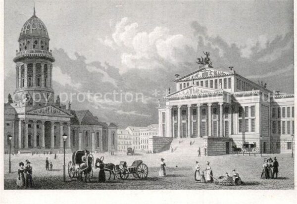 Kuenstlerkarte Hintze Berlin Königliches Schauspielhau