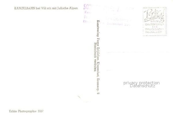 Seilbahn Kanzelbahn Villach Julische Alpen – Bild 2