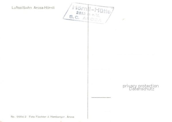 Seilbahn Arosa-Hörnli – Bild 2