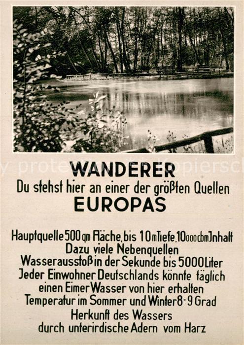 Wandern Rhumspringe Südharz Rhume-Quelle