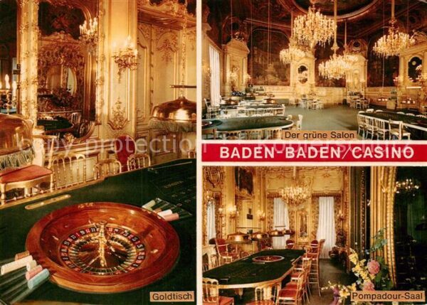 Casino Spielbank Baden-Baden Roulette Goldtisch Pompadou