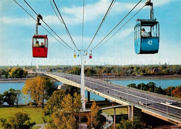 Seilbahn Köln am Rhein Zoobrücke