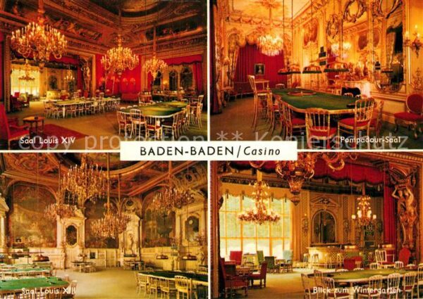 Casino Spielbank Baden-Baden Saal Louis XIII Pompadour-S