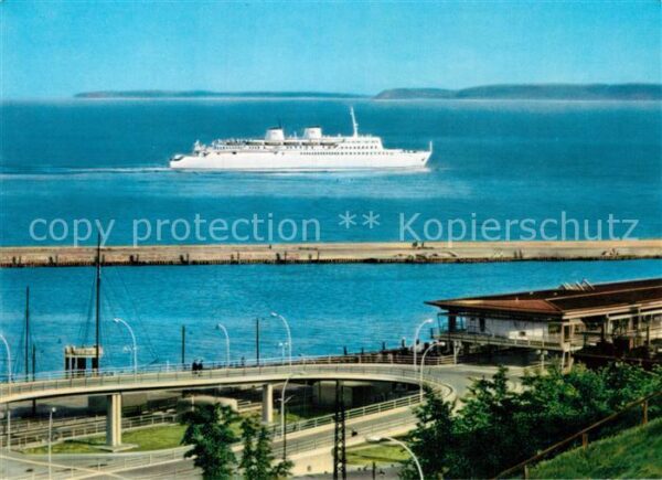 Schiffe Ships Navires MS Sassnitz Mole Fährbahnhof