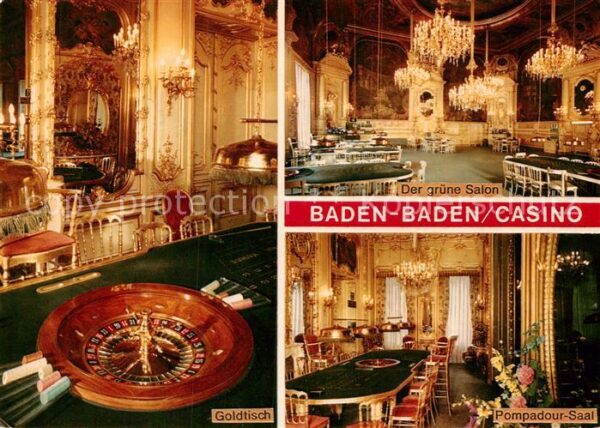 Casino Spielbank Baden-Baden Goldtisch Roulette Pompadou