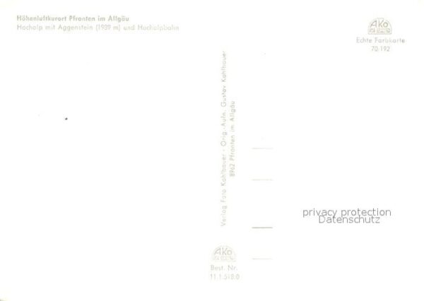 Sessellift Pfronten Allgäu Hochalp Aggenstein – Bild 2