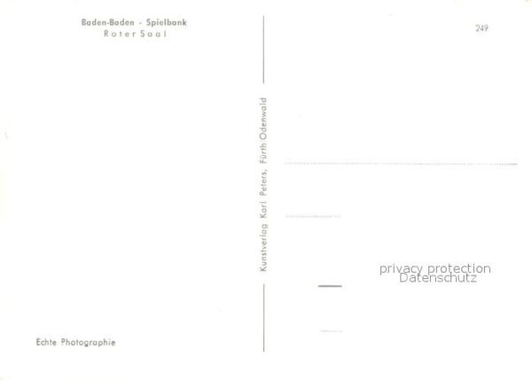 Casino Spielbank Baden-Baden Roter Saal – Bild 2