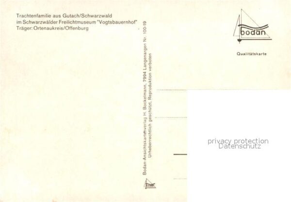 Trachten Schwarzwald Trachtenfamilie Gutach Freilichtmuseum – Bild 2