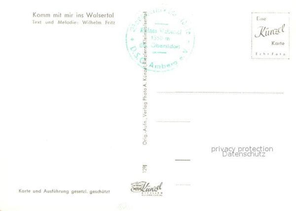 Liederkarte Komm mit mir ins Walsertal – Bild 2