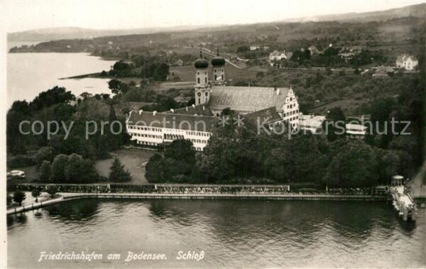 Friedrichshafen Bodensee Fliegeraufnahme mit Schloss