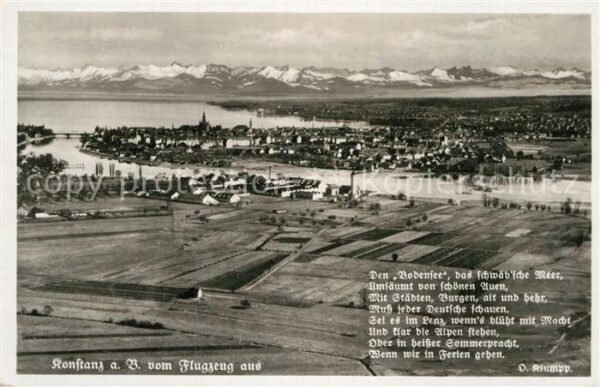 Konstanz Bodensee Fliegeraufnahme