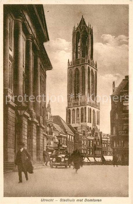 Utrecht Stadhuis met Domtoren