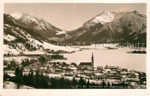 Schliersee mit Jägerkamp und Brecherspitze
