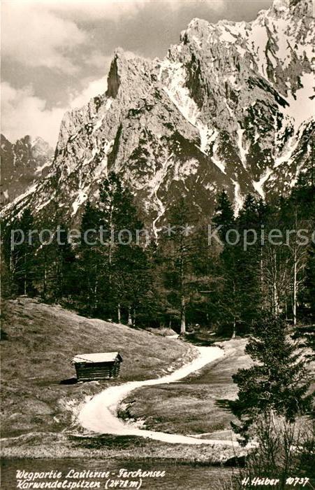 Lautersee Mittenwald mit Karwendelspitzen