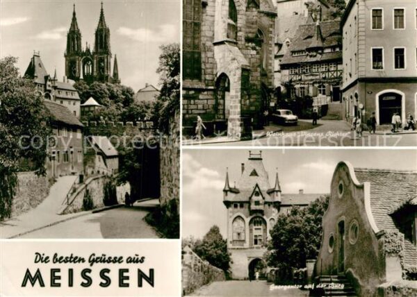 Meissen Elbe Sachsen Kirche Weinhaus Vincenz Richter Georgen