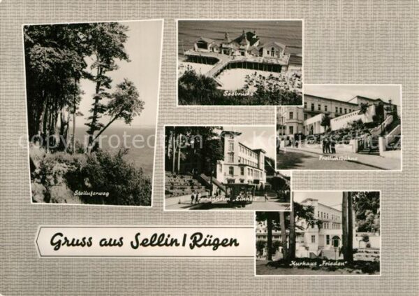 Sellin Ruegen Steiluferweg Seebrücke Ferienheim Einha