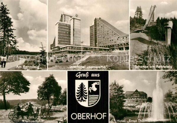 Oberhof Thueringen Am Rennsteig Interhotel Panorama Schanz