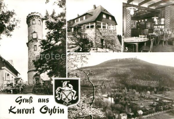 Oybin Hochwaldturm Hochwaldbaude Blick zum Ho