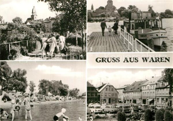 Waren Mueritz Altstadt Kietz Brücke Marktplatz Badean