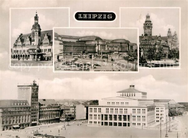 Leipzig Altes Rathaus Hauptbahnhof Neues Rathau