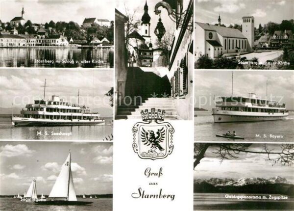 Starnberg Schloss Alte Kirche MS Seehaupt Segelre