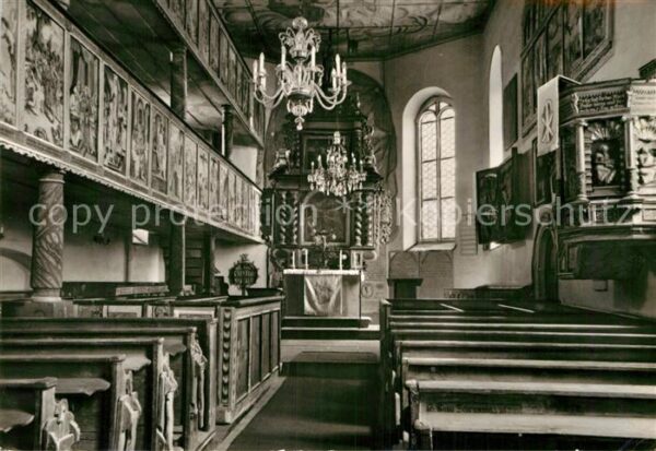 Reinhardtsdorf-Schoena Bauernkirche Inneres
